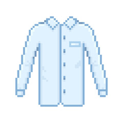Pixel illustration of a white shirt