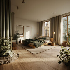 modern bed room