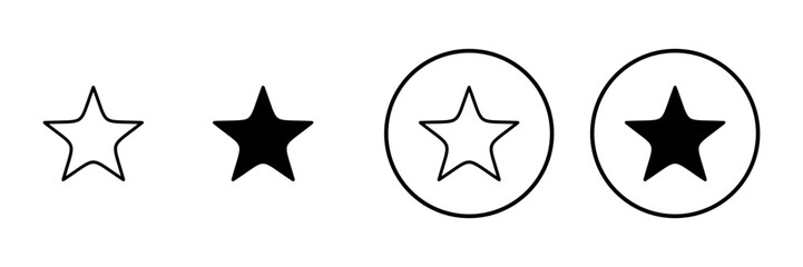 Star icon vector. rating sign and symbol. favourite star icon