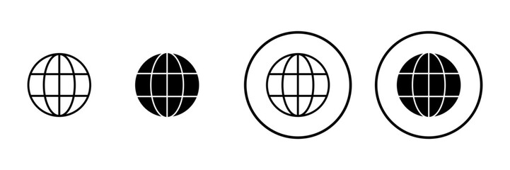 Web icon vector. go to web sign and symbol. web click icon. Global search icon