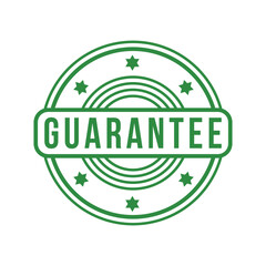 green guarantee rubber stamp, icon, flat, design, vector, illustrations, education, style, trendy, collections
