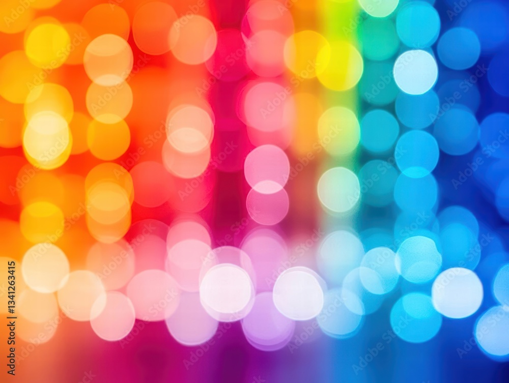 Aufkleber colorful rainbow background with vibrant patterns creating a joyful and energetic visual display