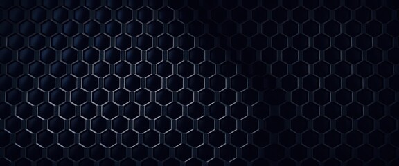 Abstract black hexagonal texture, deep, dark, geometric pattern, polygon, hexagon