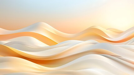 Elegant and calming gradient wave pattern with smooth undulating lines mimicking sand dunes at sunset  This abstract