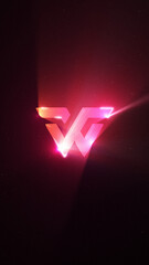 Outlined Neon Glow Vertical Logo Reveal 159