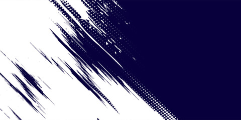 Dots halftone white \u0026 blue color pattern gradient grunge texture background. Dots pop art comics sport style vector illustration background