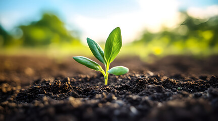 seedling in the ground