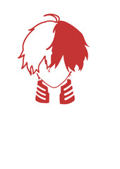 Todoroki SVG Design – Powerful and Dynamic Anime-Inspired Artwork for T-Shirts, Posters, Stickers, and Gifts
