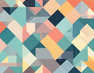Abstract geometric vector like rectangle, square, triangle and polygon background