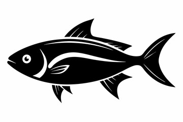 fish line art silhouette vector illustration