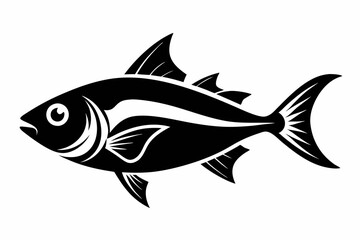 fish line art silhouette vector illustration