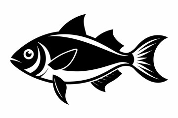 fish line art silhouette vector illustration