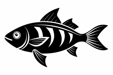fish line art silhouette vector illustration