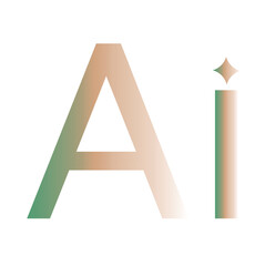 Generate icon. AI stars. Artificial intelligence logo. Machine learning. Generate image and text sing. computer help assistant. data science vector icon
