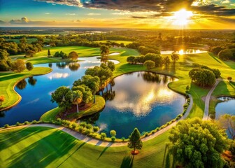 Stunning Aerial Drone Panorama: Orange Lake Golf Course, Kissimmee, Florida - 4K Ultra HD
