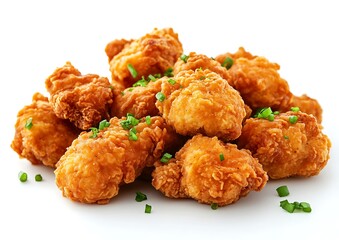 Crispy Fried Chicken Nuggets, Close-up Food Photography, Tasty Snack