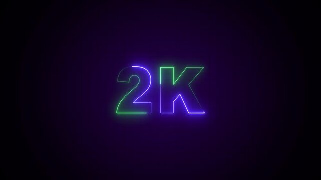 2k text font with neon effect,2k followers, Thank You, social sites post. Thank you followers congratulation.