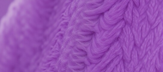 Fototapeta premium Faux fur fabric with a textured finish resembling purple sheep fur is used for clothing