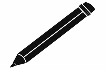 a pencil line art silhouette vector illustration