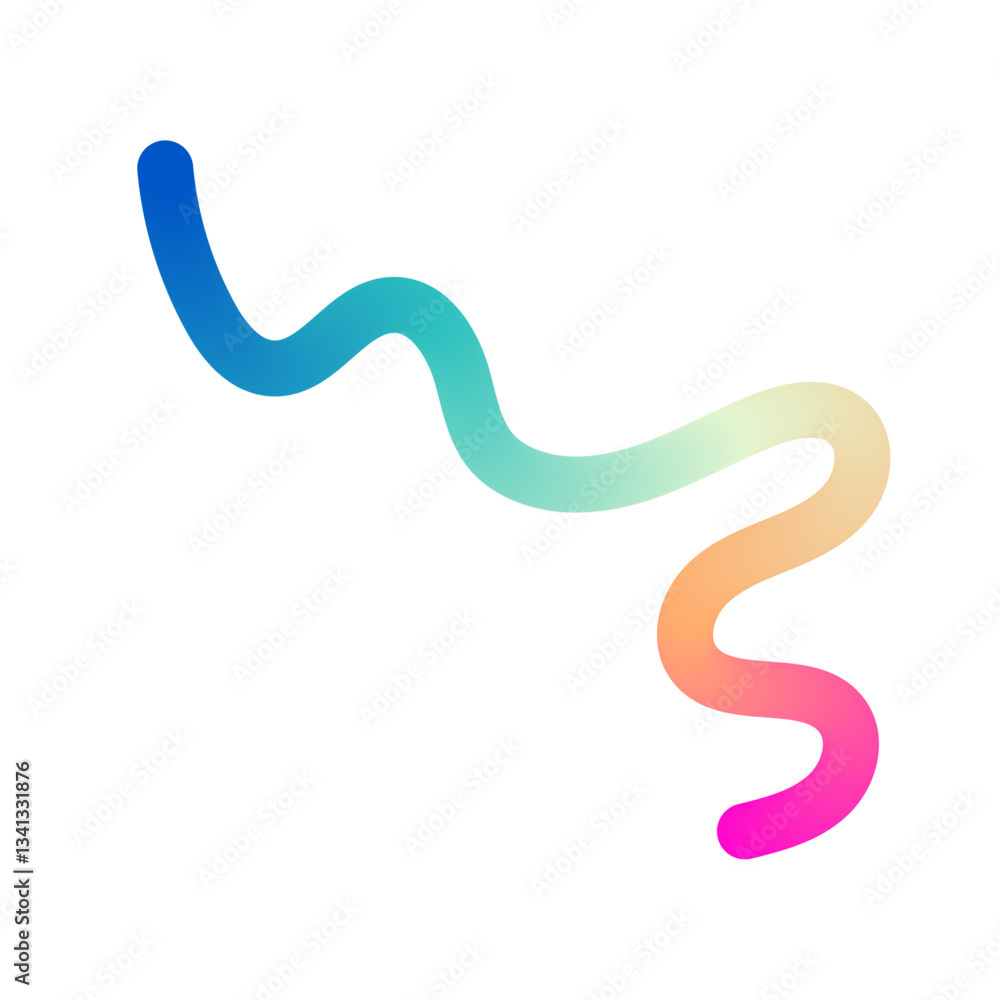 Poster abstract wavy line pattern with colorful gradient shapes, 3d fluid wave design. modern geometric and