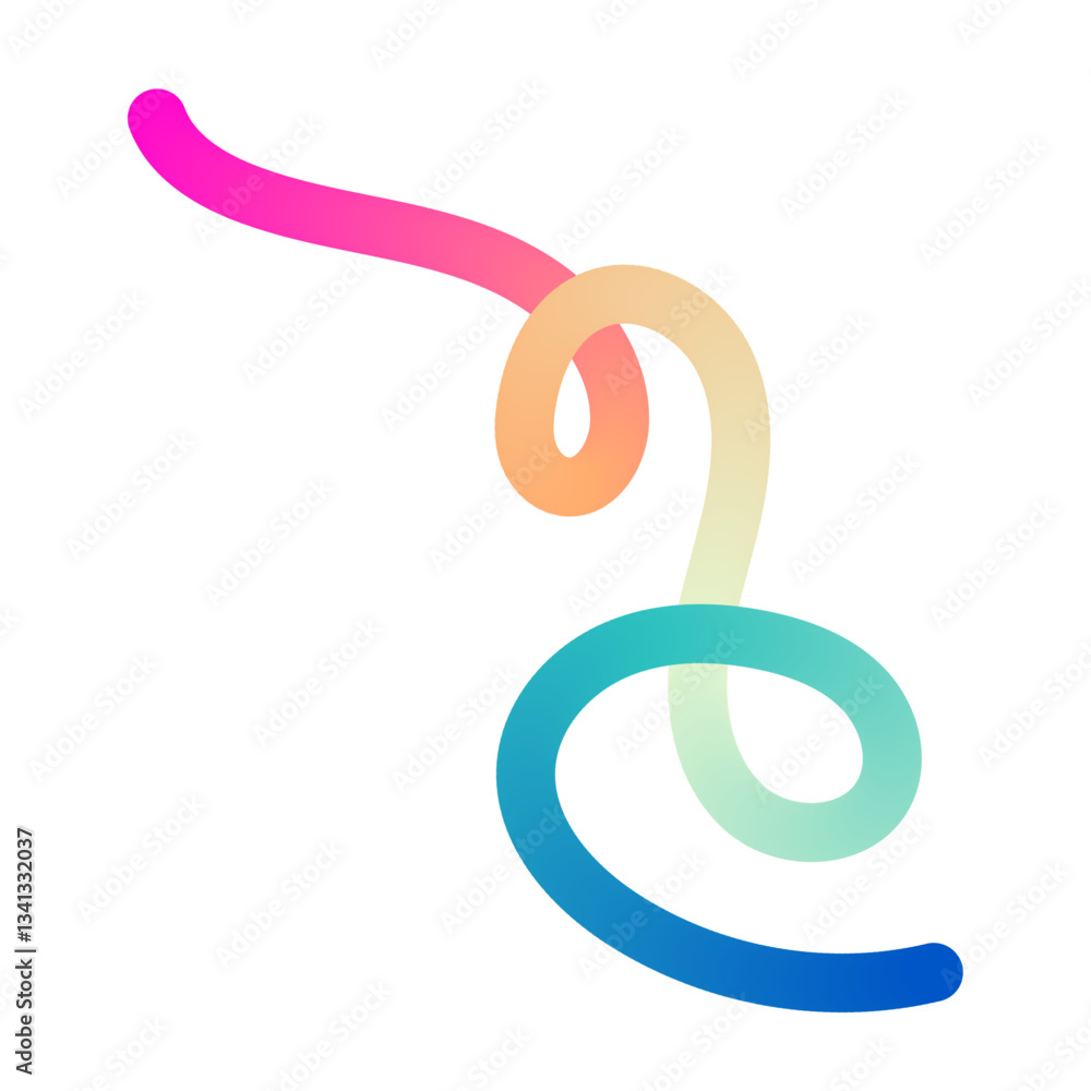 Poster abstract wavy line pattern with colorful gradient shapes, 3d fluid wave design. modern geometric and
