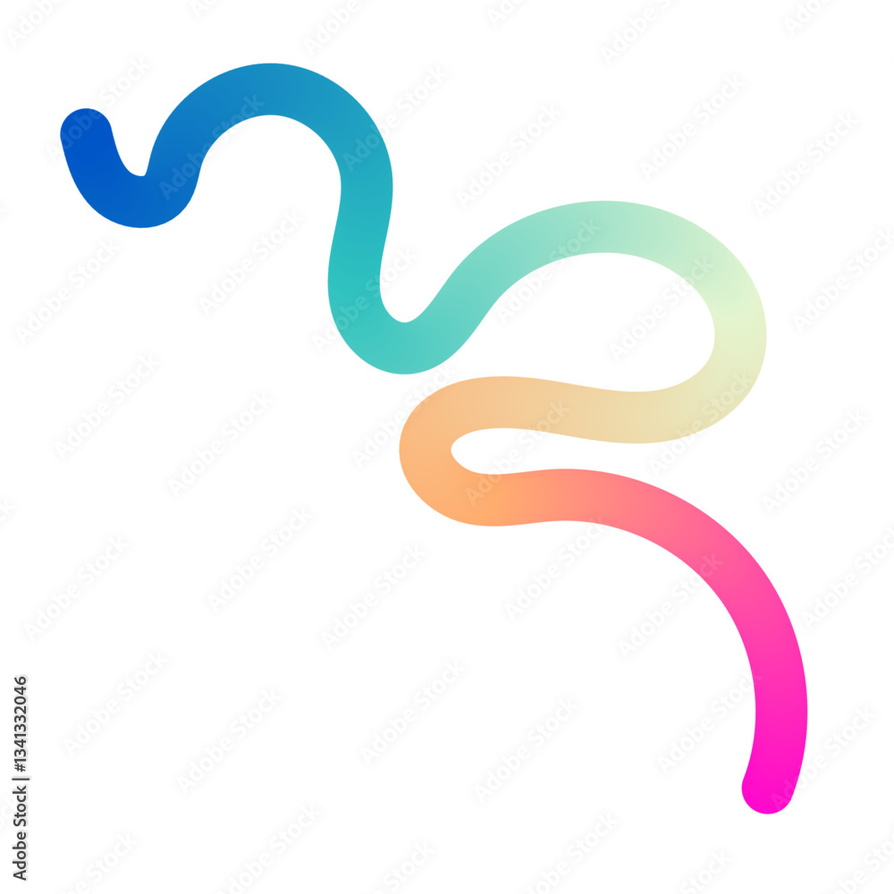 Poster abstract wavy line pattern with colorful gradient shapes, 3d fluid wave design. modern geometric and