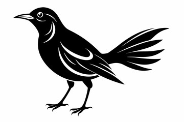 Obraz premium bird line art silhouette vector illustration