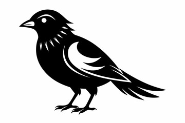 bird line art silhouette vector illustration