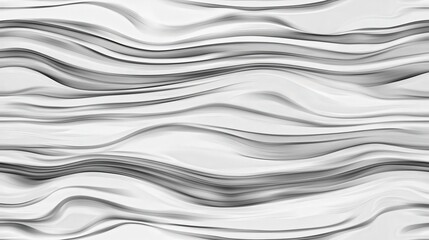Fototapeta premium Stunning Abstract Gray and White Wavy Lines Art. A mesmerizing blend of gray and white lines creates a captivating visual experience. A perfect piece for any modern space.