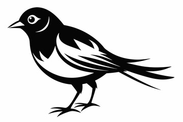 bird line art silhouette vector illustration