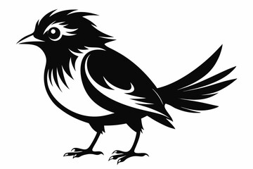 bird line art silhouette vector illustration