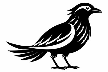 bird line art silhouette vector illustration