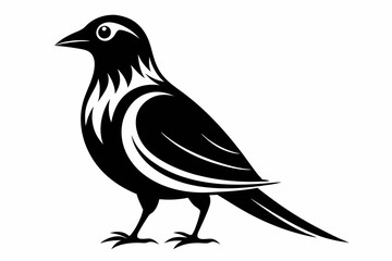 bird line art silhouette vector illustration