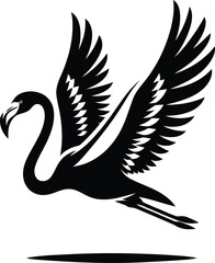 Obraz premium Flamingo Silhouette PNG , High-Quality Vector for Digital Use