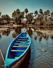 Obraz premium boat on the lake