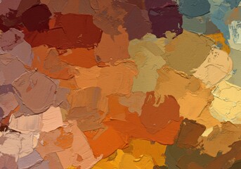 Obraz premium A textured abstract background with warm hues and visible brush strokes, creating a painterly and organic feel.
