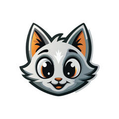 unique cat mascot can icon cat logo vector art design
