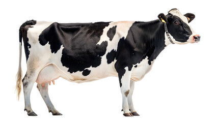 Black and white australian cow