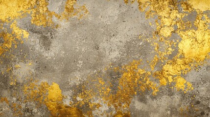 abstract textures of concrete with yellow tones.
