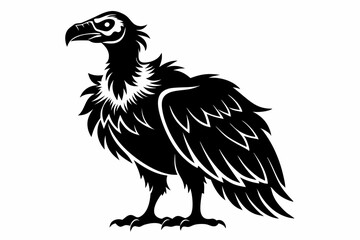 Obraz premium vulture line art silhouette vector illustration