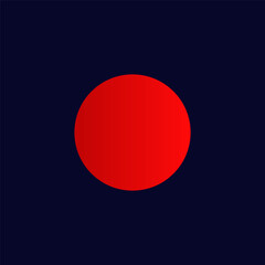 Elegant red circle symbolizing japan national flag, showcasing bold simplicity and cultural identity.