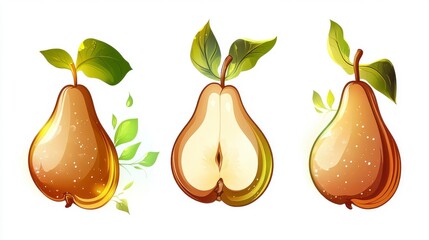 Pear Fruit Illustrations: Vibrant and Delicious Visual Art