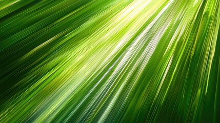 Obraz premium light trails in abstract patterns of green.