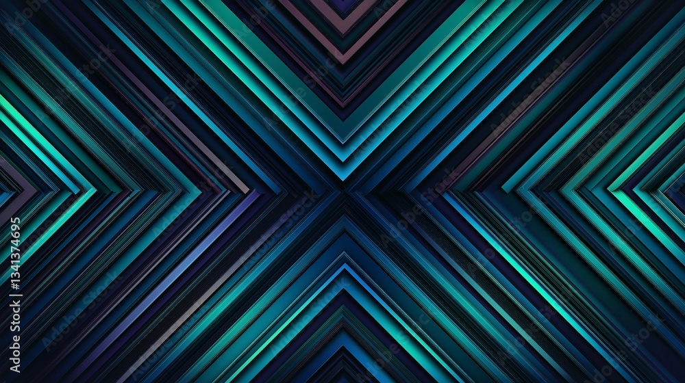 Poster the blue and green connectivity concept with copy-space is composed of futuristic digital lines that