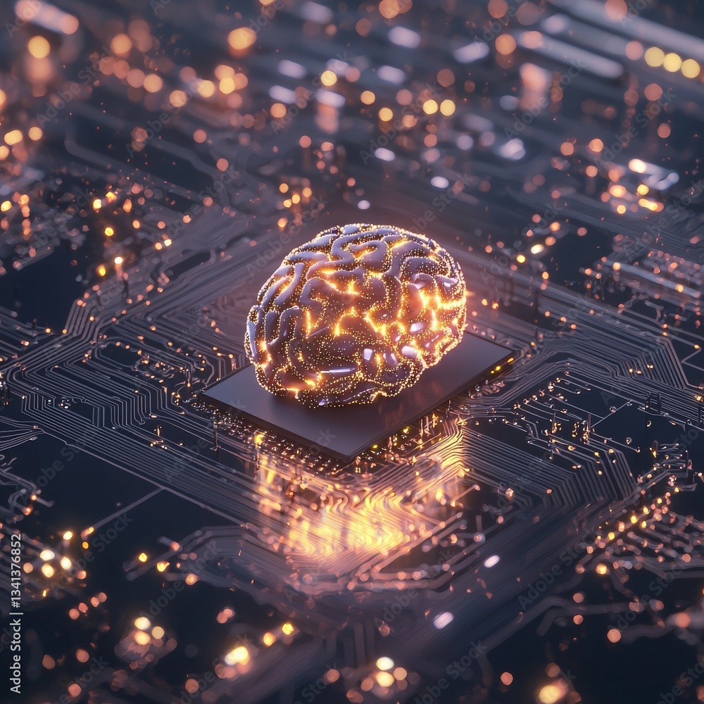 Poster the use of advanced technology involves visualization, stock neural head networks, and generative ai