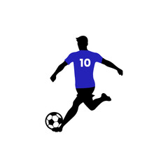 Playing icon silhouette design