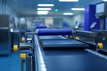 Fototapeta premium A high-tech cleanroom with advanced equipment and sterile environment for cutting-edge scientific research.