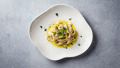 Pasta with herbs and olive oil