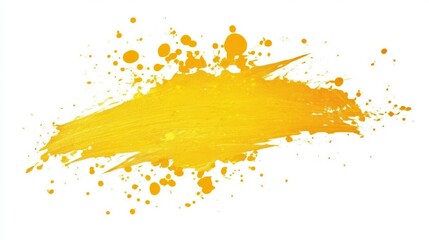Stunning Gold Paint Abstract Art Design. Vibrant Yellow Paint Splatters. Abstract Paint Texture. Modern Art Design. Gold Color Palette.  