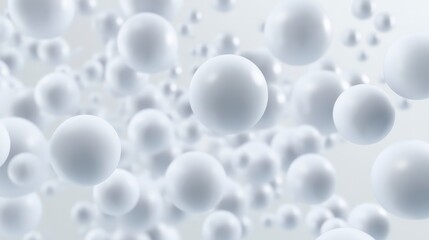 Abstract 3D Sphere Design: A Visual Symphony of Floating Spheres